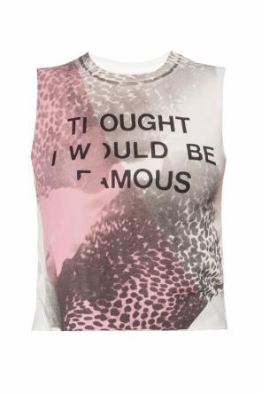 'rip cropped tank' asymmetrical t-shirt, zdjęcie 1 'rip cropped tank' asymmetrical t-shirt od AllSaints